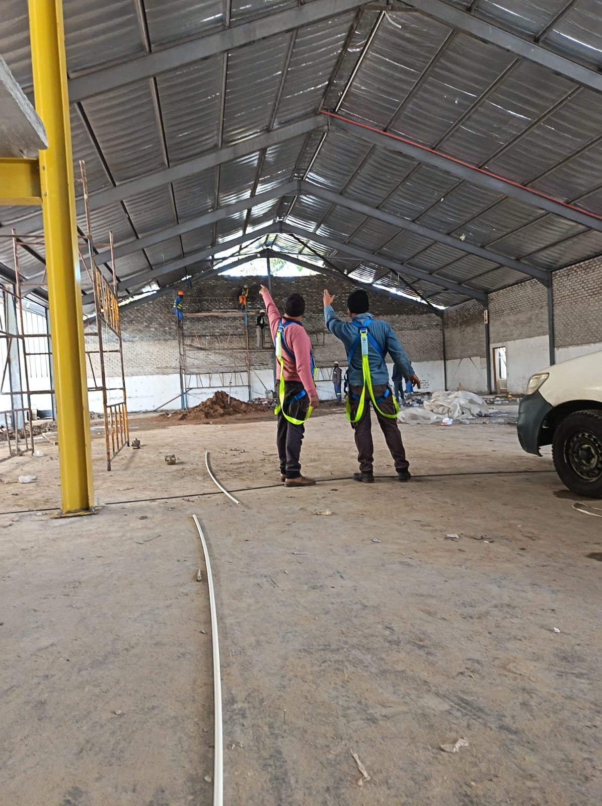 Warehouse electrical construction